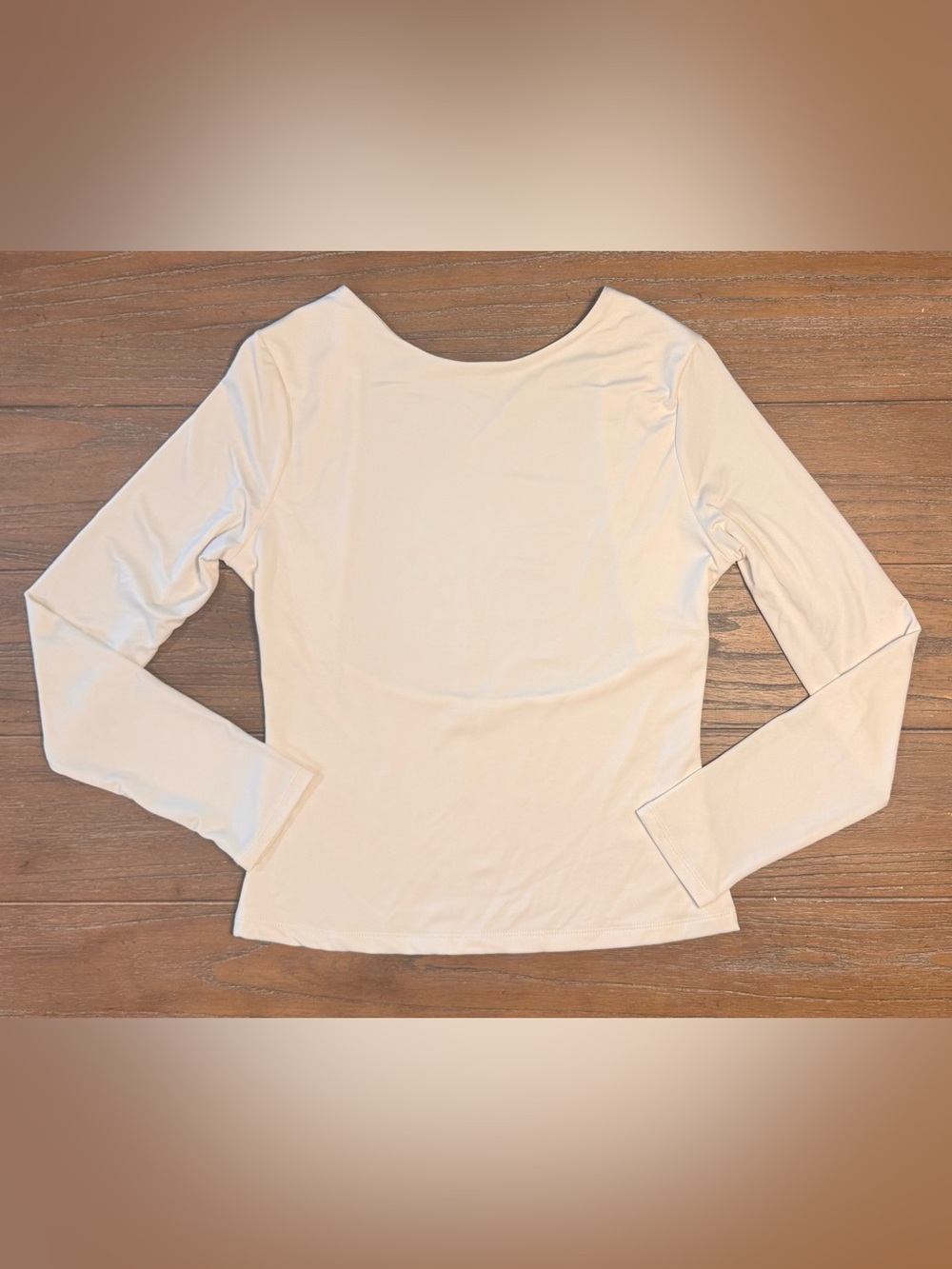 Classic Ivory Long-Sleeve Boatneck Top #32